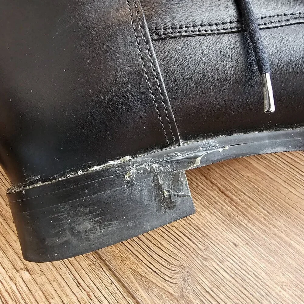 Cavalier‎ Amazonas Black Leather Equestrian Riding Boots Lace-Up Womens 6.5